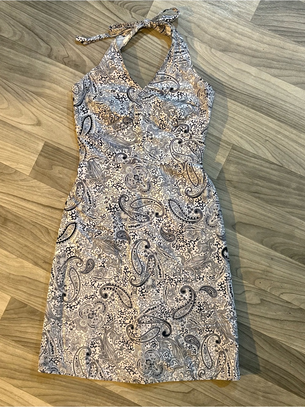 Ann Taylor Halter Paisley Print Dress